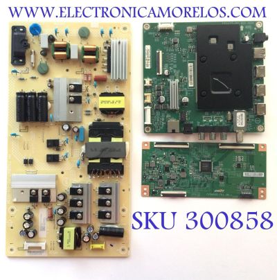 KIT DE TARJETAS PARA TV INSIGNIA 4K UHD SMART TV / MAIN XLCB02K065 / 715GA715-M01-B00-005K / T-CON E3CCBB5800 / CV580U2-T01-CB-1 / FUENTE PLTVJJ321XXGK / 715G8967-P01-014-003M / PANEL TPT580WR-U2T01D REV:S01C / DISPLAY CV580U2-T01 / MODELO NS-58F301NA22